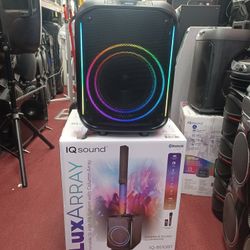 10" Woofer Double Magnet Bass Box With Tower Bar Bluetooth.  Rechargeable Battery.  Brand New 