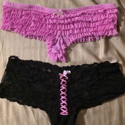 Sexy lace thongs set