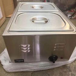Food wammer with 2 pans 4"deep