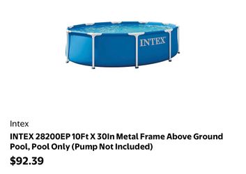 10 ft x 30 inch pool metal frame pool