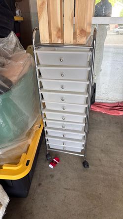 ROLLING CARD WITH 10 drawers …$25