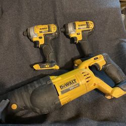  Dewalt 20 V two impact one saw Saw only