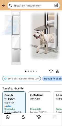Dog door for sliding glass door/puerta para perros para puerta corrediza de vidrio
