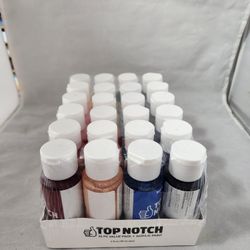 Brand new 24 pack, 2 fluid oz paint. Matte finish