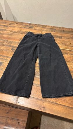 Girls black baggy pants size 8 old navy