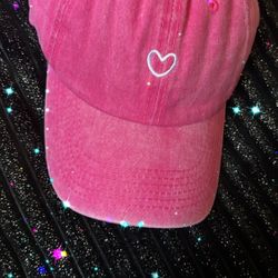 Pink Heart Cap