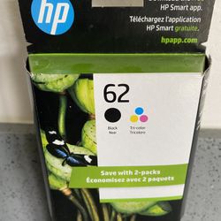 HP Printer Ink 62 BOGO