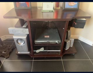 Rolling Tv entertainment center
