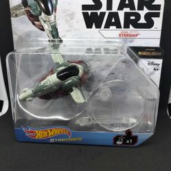 Star Wars Bobs Fetts Starship Hot Wheel Starships
