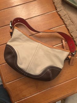 Coach Canvas and Leather Shoulder Bag
