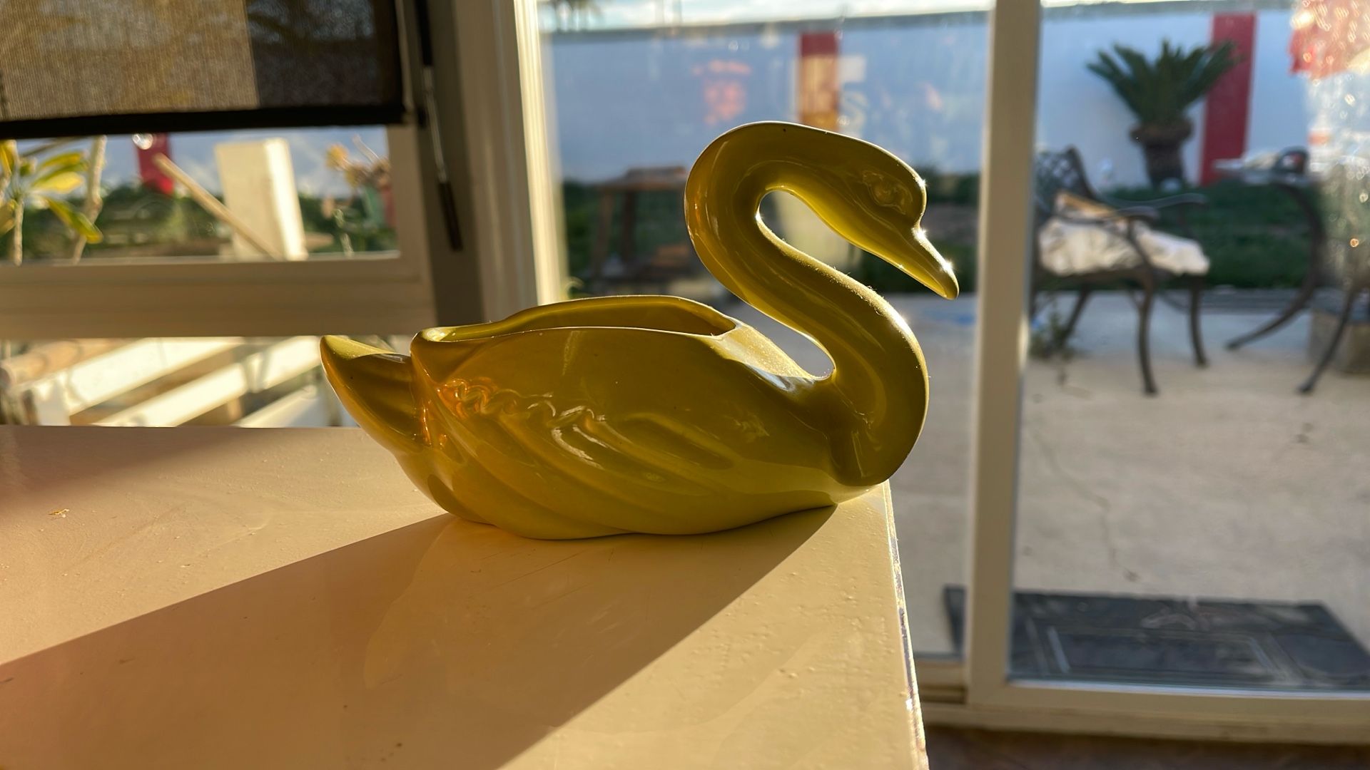 Vintage Bauer Pottery Light Green Glaze Med Sized