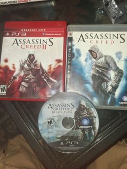 Ps3 games Assassins creed 1 2  & 4