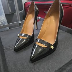 Calvin Klein Barbor Patent Leather Pumps Women's Shoes