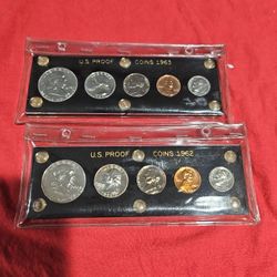 1962 And 1963 SILVER Proof Sets