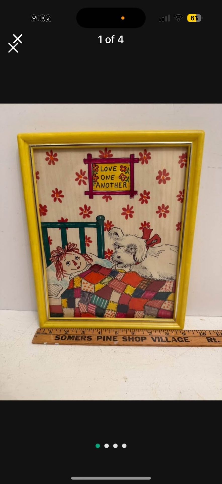 Vintage Raggedy Ann Drawing