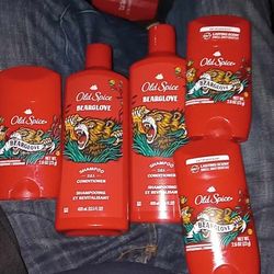 Old Spice Bearglove Body Wash And Deoderents 