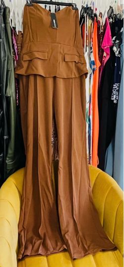 FASHION NOVA PEPLUM JUMPSUIT  W/TAGS
