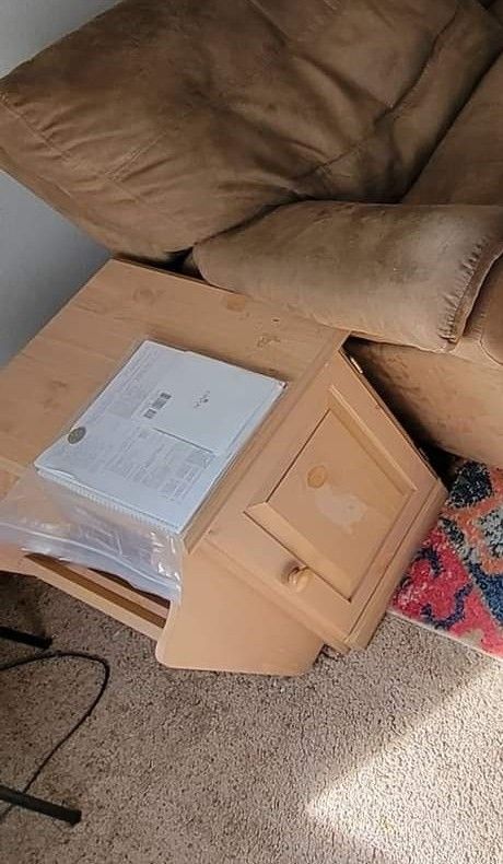 Free! Side Table With Cabinet 