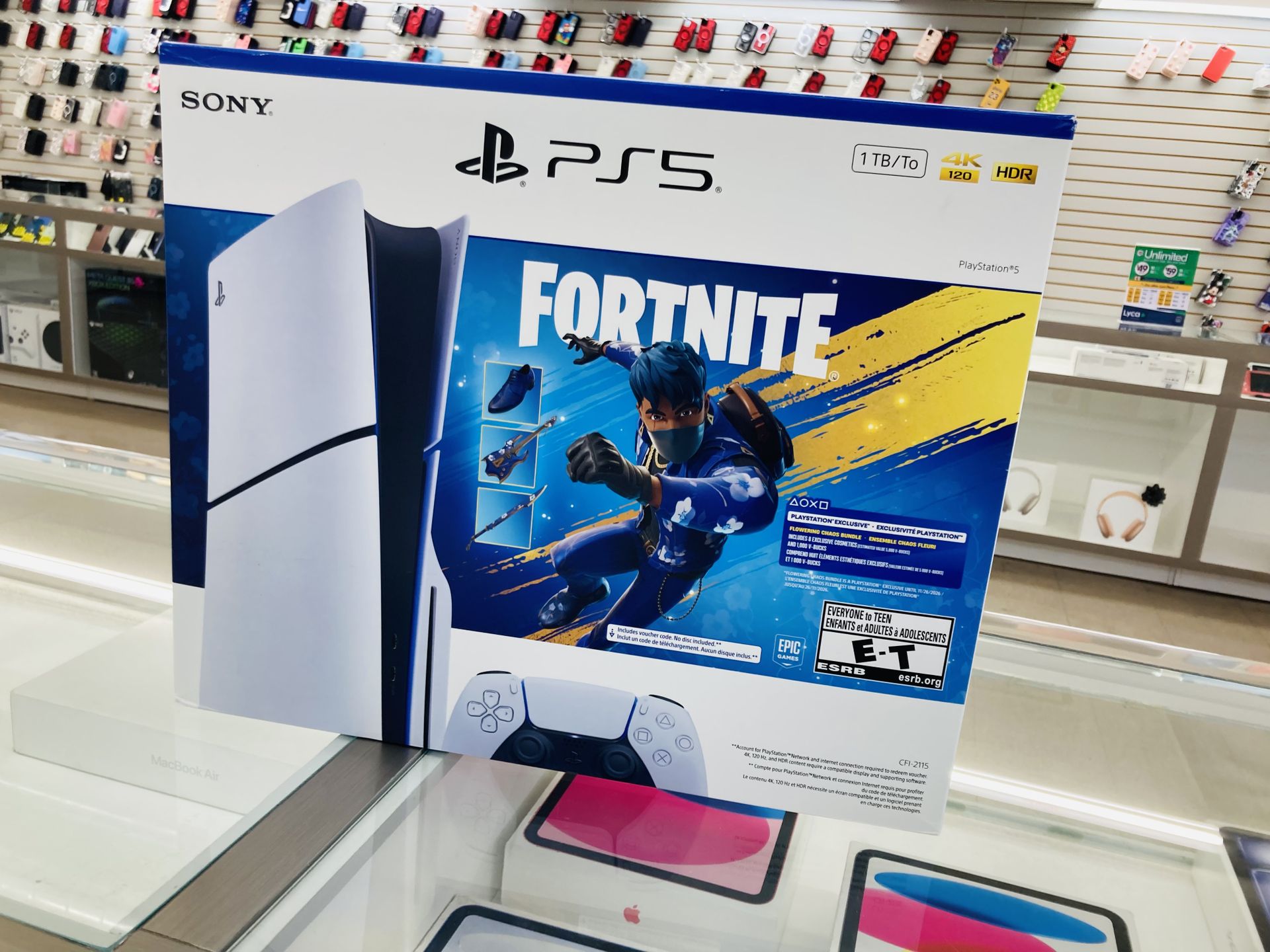 PlayStation 5 slim disc Fortnite skin bundle