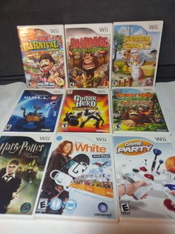 Bundle of 9 Nintendo Wii games