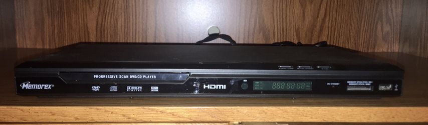 MEMOREX LASER MVD2050-BLK DVD CD PLAYER MP3 DECODER