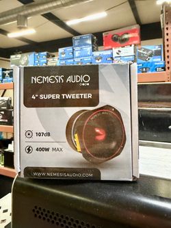 NA-TW44  $79.99  4″ super tweeter, 200W RMS / 400W peak. Wide range up to 27kHz.