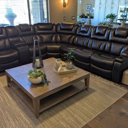 Ashley 3 pcs dual sectional recliner sofa