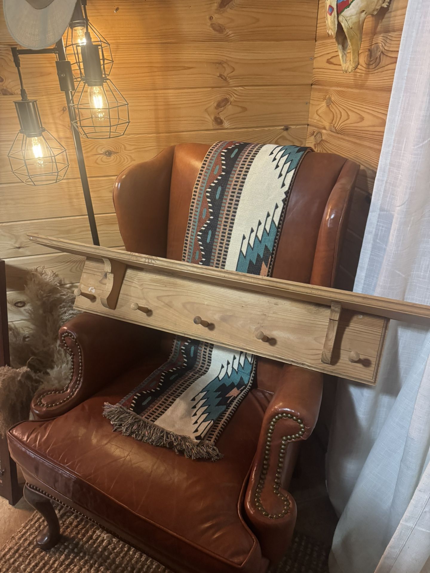 Vintage Wooden Wall Shelf