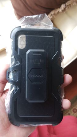 I-blason Iphone x phone case with holster clip