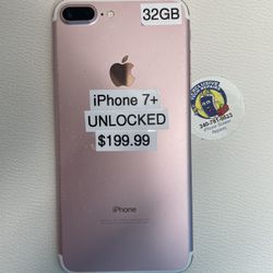 iPhone 7+ Pink 32GB Unlocked