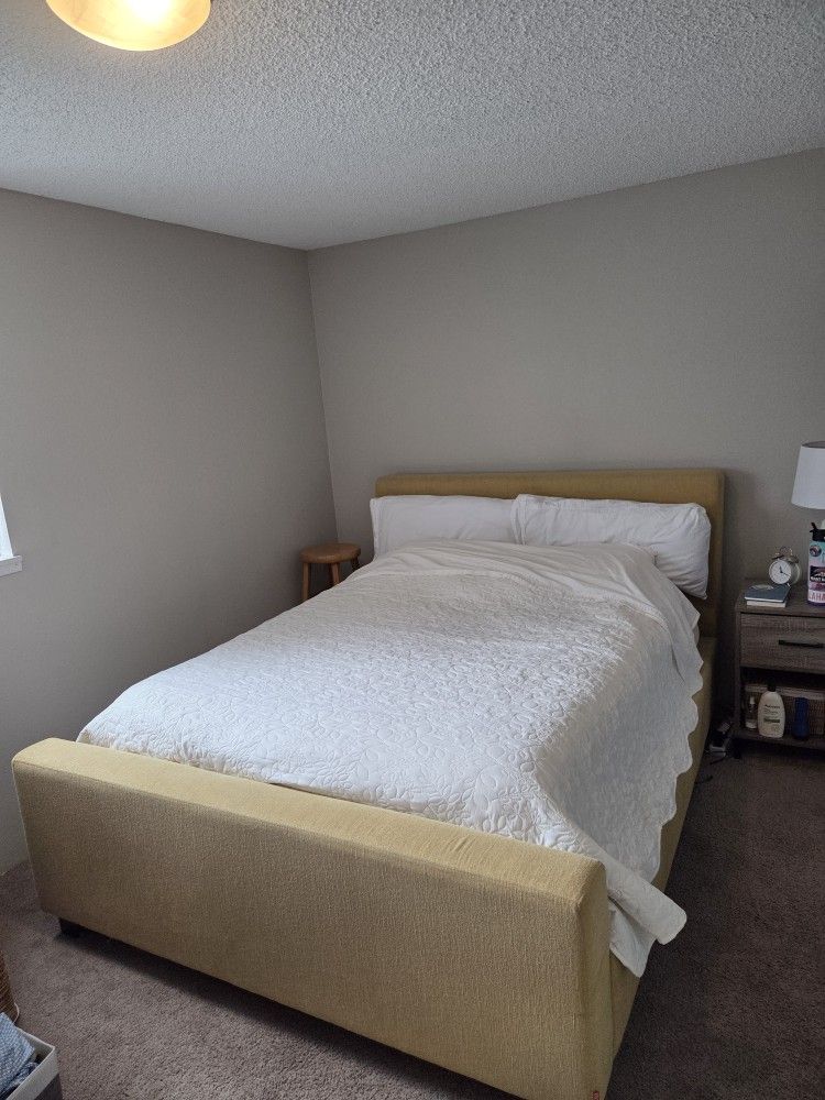 EQ3 Upholstered Queen Bed Frame