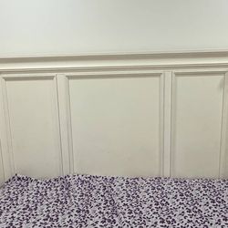 Ashley Queen bed , dresser, box spring (white)