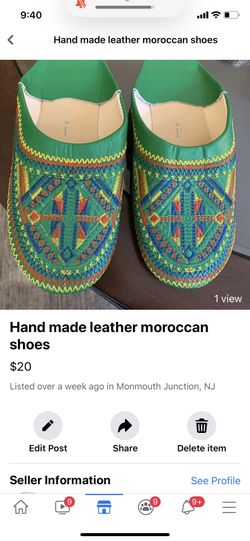 Moroccan leather shoes