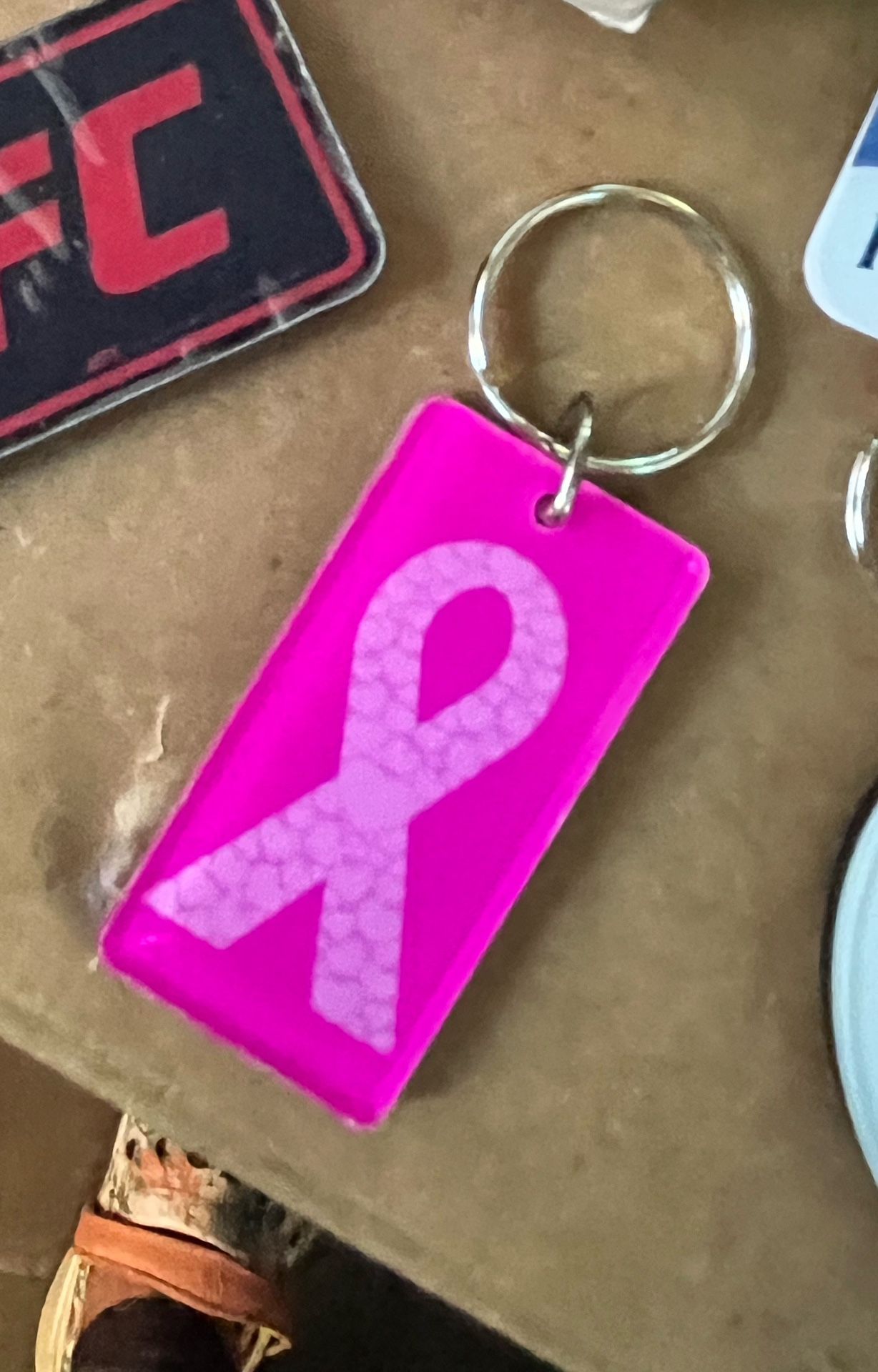 π Brand New Breast Cancer Awareness Keychain π