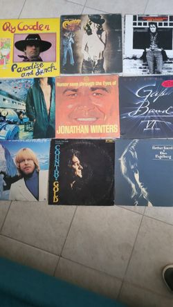 Vinyl  Record lot 9 country classic rock comedy disco records