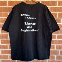 Indian Motorcycles I Know License and Registration Biker T-shirt Size 2XL