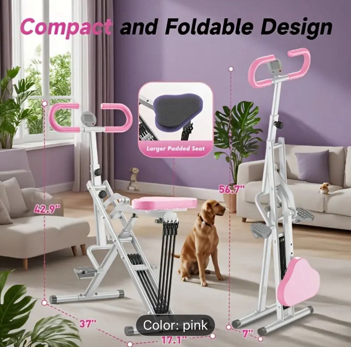 Pink Squat Machine
