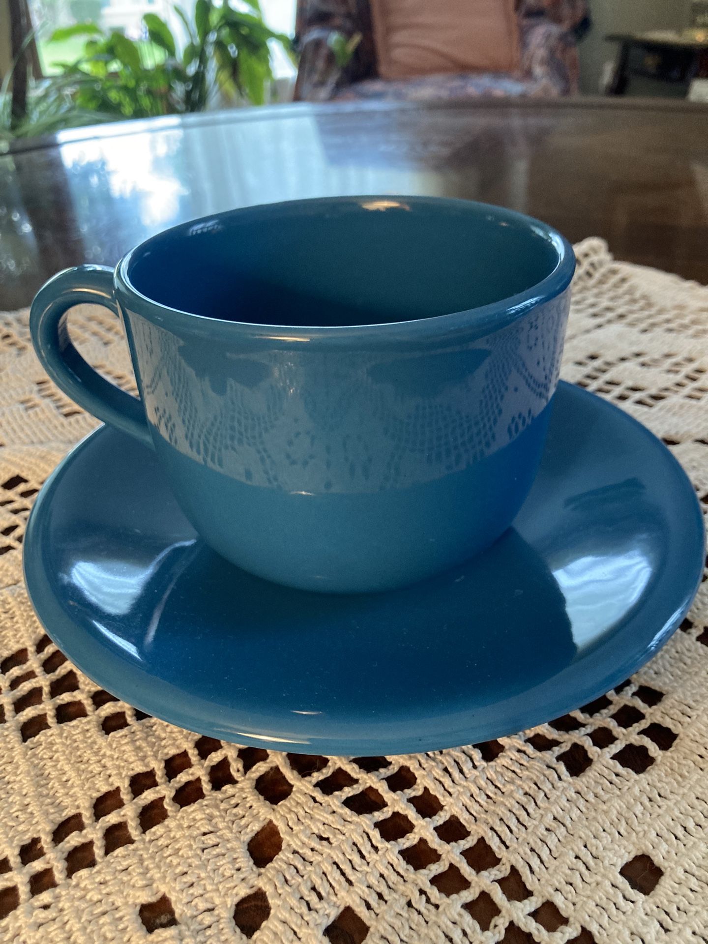 16 Oz Oversized Tea/coffee Mug With Saucer