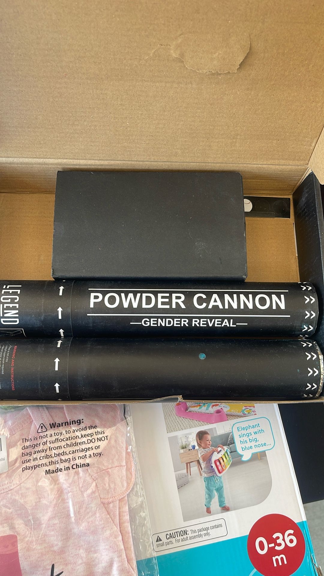 Gender Reveal Boy/blue Powder Cannon 2x