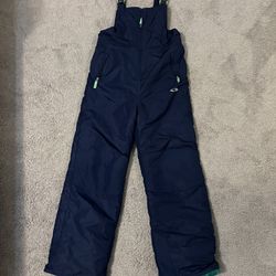 Champion, boy's  navy and green overall snow pants