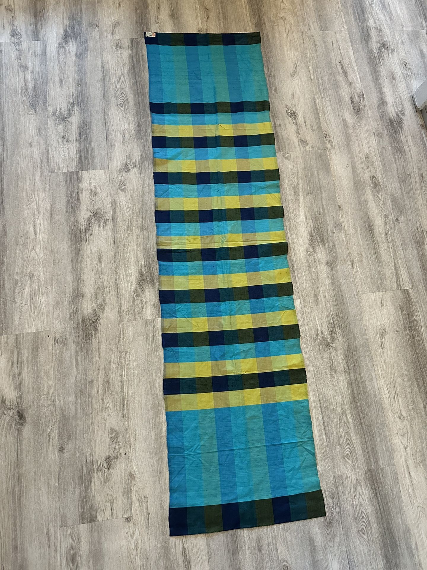 Johnny Co. "Siam" Bangkok, Thailand, 100% pure Thai Silk Scarf ~ Wrap ~ Runner ~ 75” X 21”