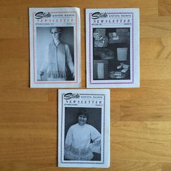Lot of 3 Vintage Singer Studio Machine Knitting Newsletter Magazines.