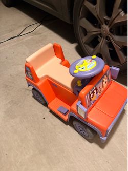 Motorized Bluey car