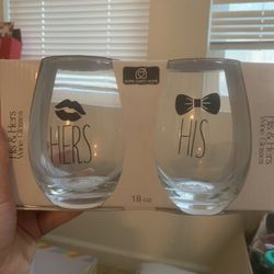 His & Hers Wine Glasses