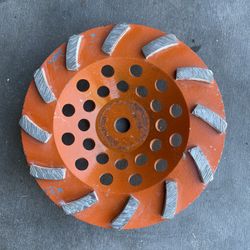 RIDGID  7 in. 12-Segment Turbo Cup Grinding Wheel.