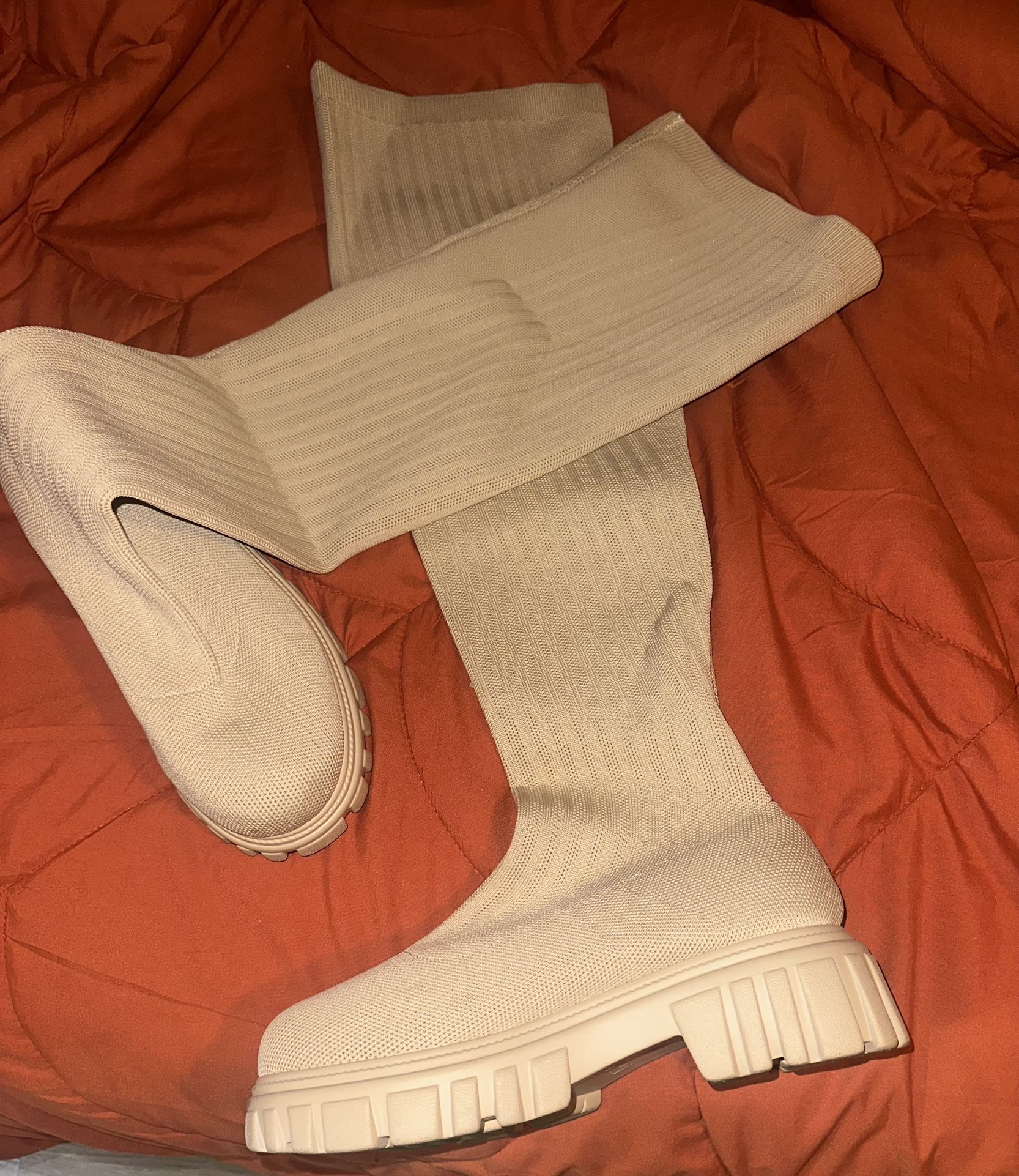 Thigh High Sock Boots