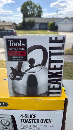 New stainless steel tea kettle