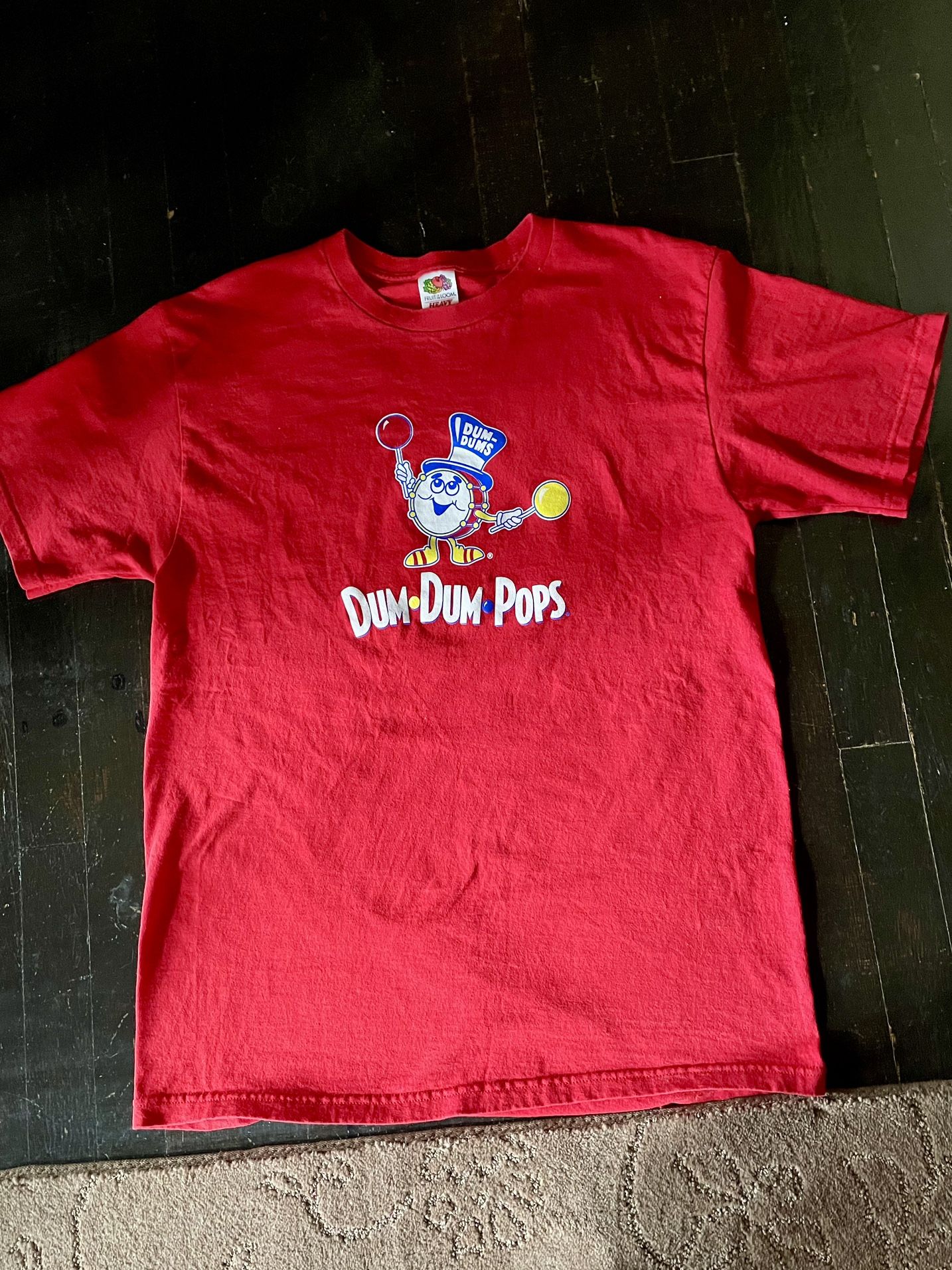 Vintage Dum Dum Pops Candy Suckers T-Shirt Red 90’s Large.