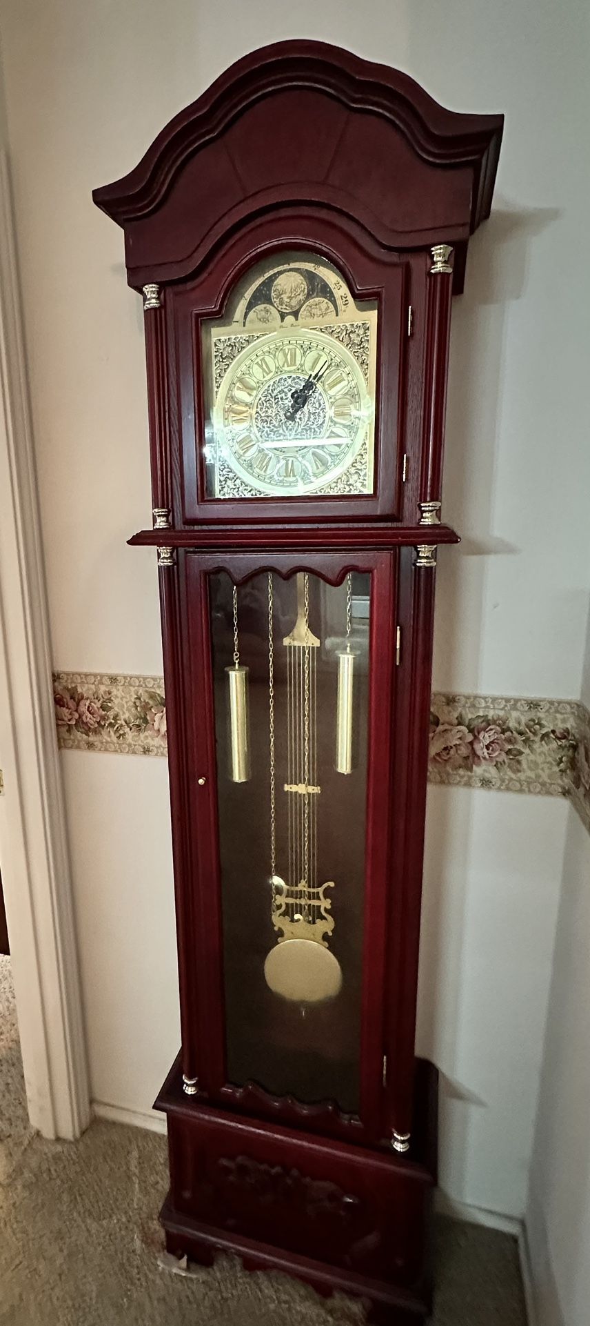 Cherrywood Grandfather Clock