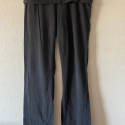 ECKO UNLTD, Women’s Black Straight Leg Legging Pants, Size L